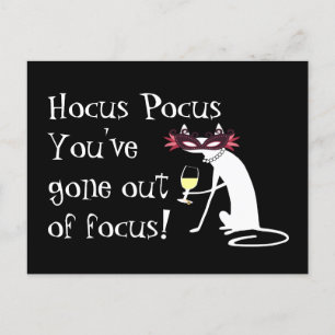 Carte Postale Hocus Pocus Hors sujet Citation de vin Halloween
