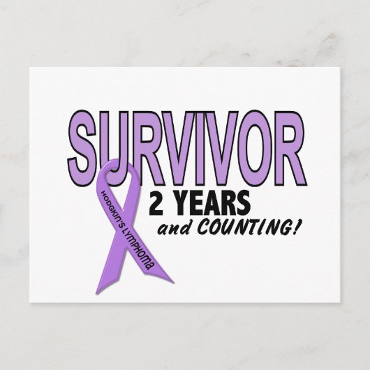Carte Postale Hodgkins Lymphoma 2 ans Survivant (Devant)