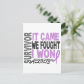 Carte Postale Hodgkins Lymphoma Survivor C'Est Venu Nous Nous Ba (Debout devant)