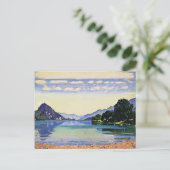 Carte Postale Hodler - Lac Thun de Lessig, art (Debout devant)