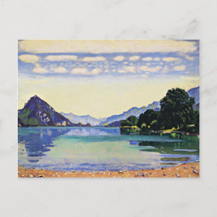 Carte Postale Hodler - Lac Thun de Lessig, art