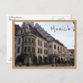 Carte Postale Hofbräuhaus (Munich) with text (Devant / Derrière)