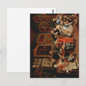 Carte Postale Hogarth, William Marriage ?-la-mode : Le mariage (Devant / Derrière)