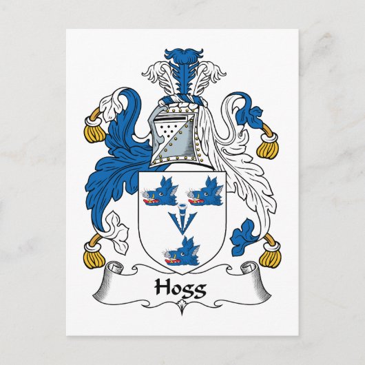 Carte Postale Hogg Family Crest (Devant)