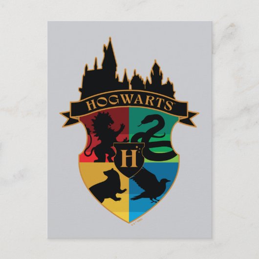 Carte Postale HoGWARTS™ Castle Crest House Insigne de fierté (Devant)
