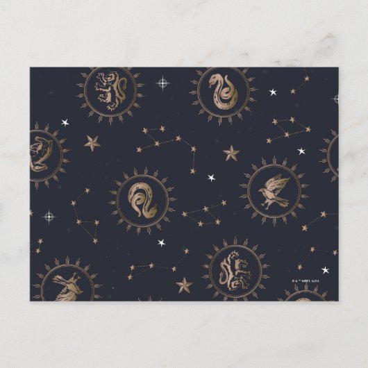 Carte Postale Hogwarts House Crest Motif de constellation (Devant)