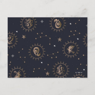 Carte Postale Hogwarts House Crest Motif de constellation