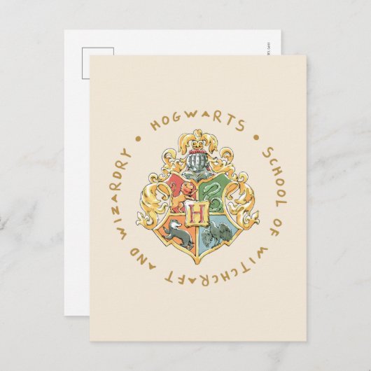 Carte Postale HOGWARTS™ School of Witchcraft et Wizardry (Devant / Derrière)