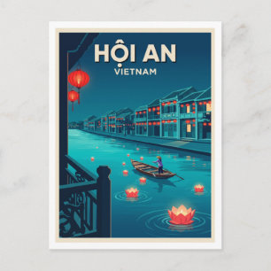 Carte Postale Hoi An Lantern River la nuit Vietnam