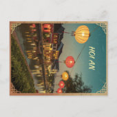 Carte Postale Hoi Une ville-lanterne dans un ton rétro doré (Devant)