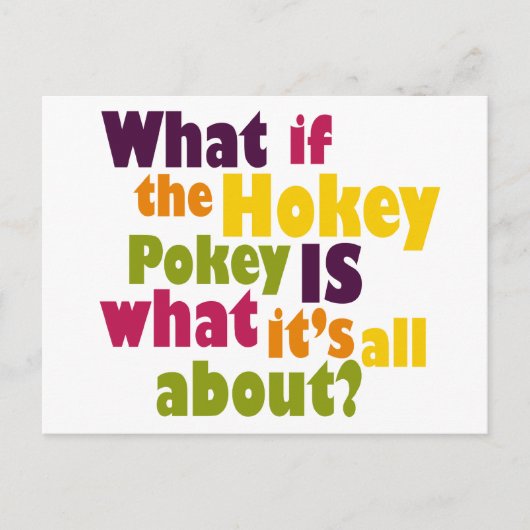 Carte Postale Hokey Pokey (Devant)