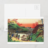 Carte Postale Hokusai - Art japonais - Japon (Devant / Derrière)