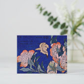 Carte Postale Hokusai : Canaries et Peony (Debout devant)