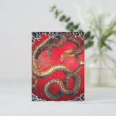 Carte Postale Hokusai Dragon (Debout devant)