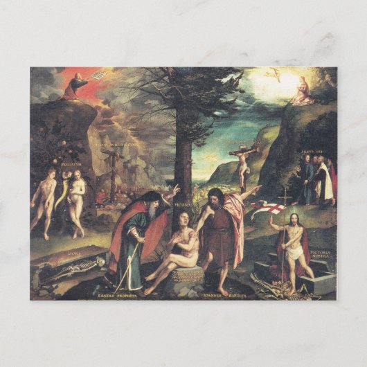 Carte postale Holbein Allegory (Devant)