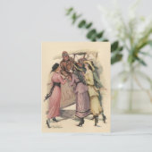 Carte Postale Holding Up the Mail (Debout devant)