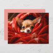 Carte Postale Holiday Chihuahua (Devant / Derrière)