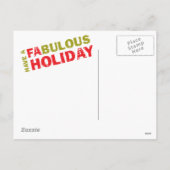Carte postale Holiday Fa La Star (Dos)