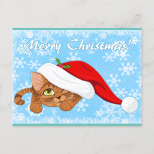 Carte postale Holiday Kitten Holiday