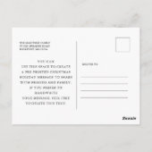 Carte postale Holiday Photo Holly Berry (Dos)