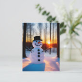 Carte Postale Holiday Snowman (Debout devant)