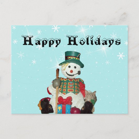 Carte postale Holiday Snowman (Devant)