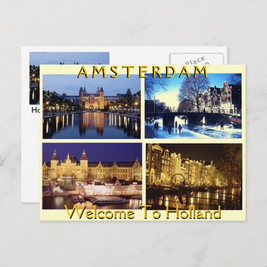 CARTE POSTALE HOLLAND (Devant / Derrière)