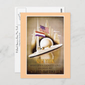 Carte Postale Holland America Line New York (Devant / Derrière)