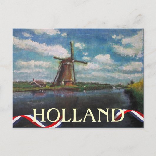 Carte postale Holland Windmill (Devant)