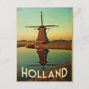 Carte Postale Holland Windmill