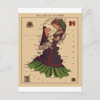 Carte Postale Hollande et Belgique