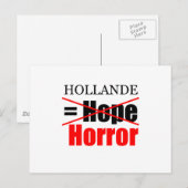 Carte Postale Hollande Not Hope = Horreur ! ! ! ! ! ! ! ! ! ! ! (Devant / Derrière)
