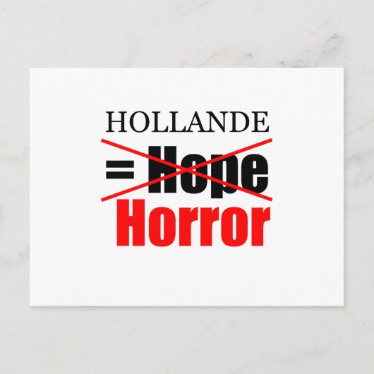 Carte Postale Hollande Not Hope = Horreur ! ! ! ! ! ! ! ! ! ! ! (Devant)