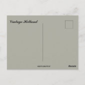 Carte Postale Hollande vintage (Dos)