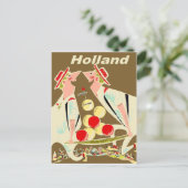 Carte Postale Hollande, vintage drôle (Debout devant)