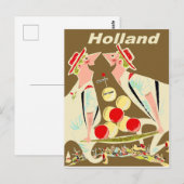 Carte Postale Hollande, vintage drôle (Devant / Derrière)