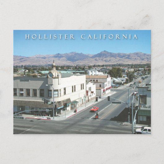 Carte postale Hollister California (Devant)