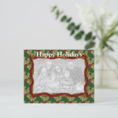 Carte Postale Holly And Garland Christmas Holiday (Debout devant)