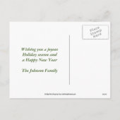 Carte Postale Holly And Garland Christmas Holiday (Dos)