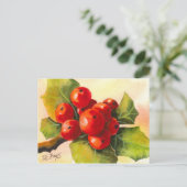 Carte Postale Holly Berries (Debout devant)