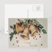 Carte Postale Holly Gui Bells Bell Winterberry (Devant / Derrière)