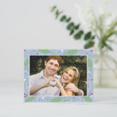 Carte postale Holly Holiday Winter Blue Photo (Debout devant)