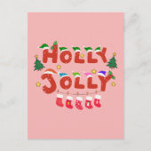 Carte Postale Holly Jolly (Devant)