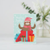 Carte Postale Holly Jolly Sloth (Debout devant)