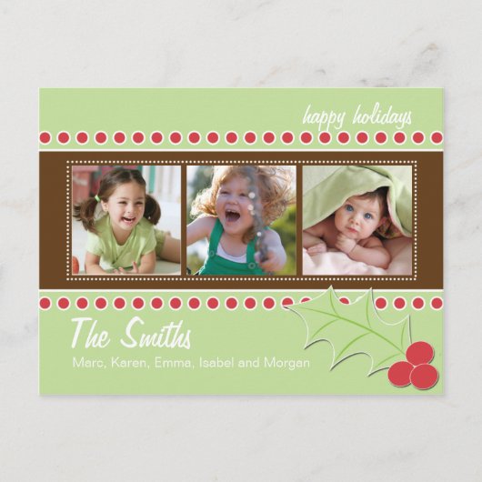 Carte postale Holly Photo (Devant)
