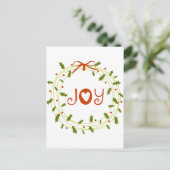 Carte Postale Holly Wreath (Debout devant)