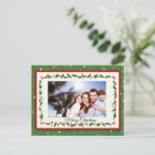 Carte postale Holly Wreath Christmas - Photo perso (Debout devant)