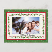 Carte postale Holly Wreath Christmas - Photo perso (Devant)