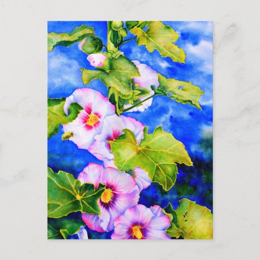 Carte Postale Hollyhocks (Devant)