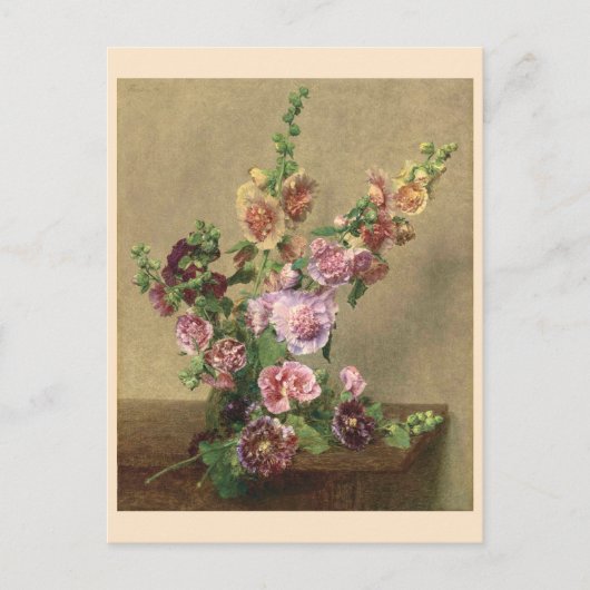 Carte Postale Hollyhocks (Devant)